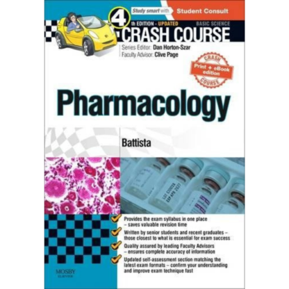 Crash Course: Pharmacology Updated Print + eBook edition 9780723438519